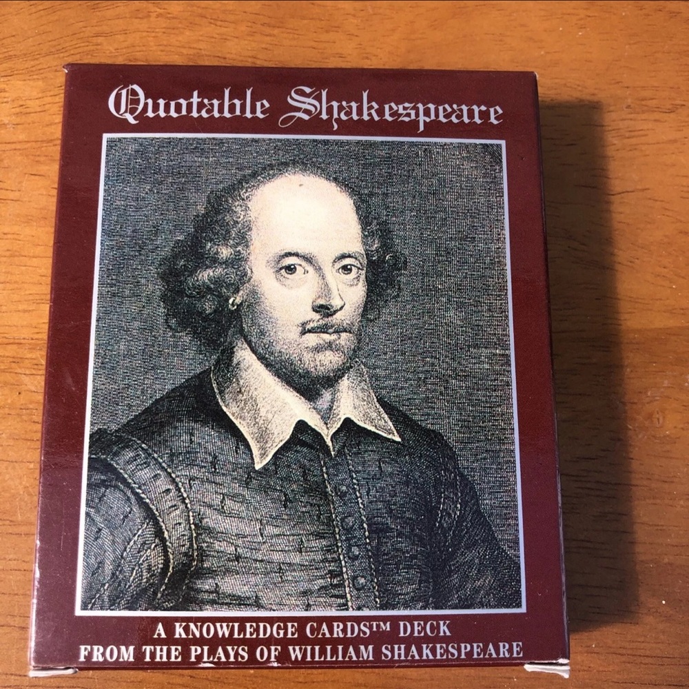 William Shakespeare -Quotable Shakespeare: A Knowledge Cards Deck from his Plays